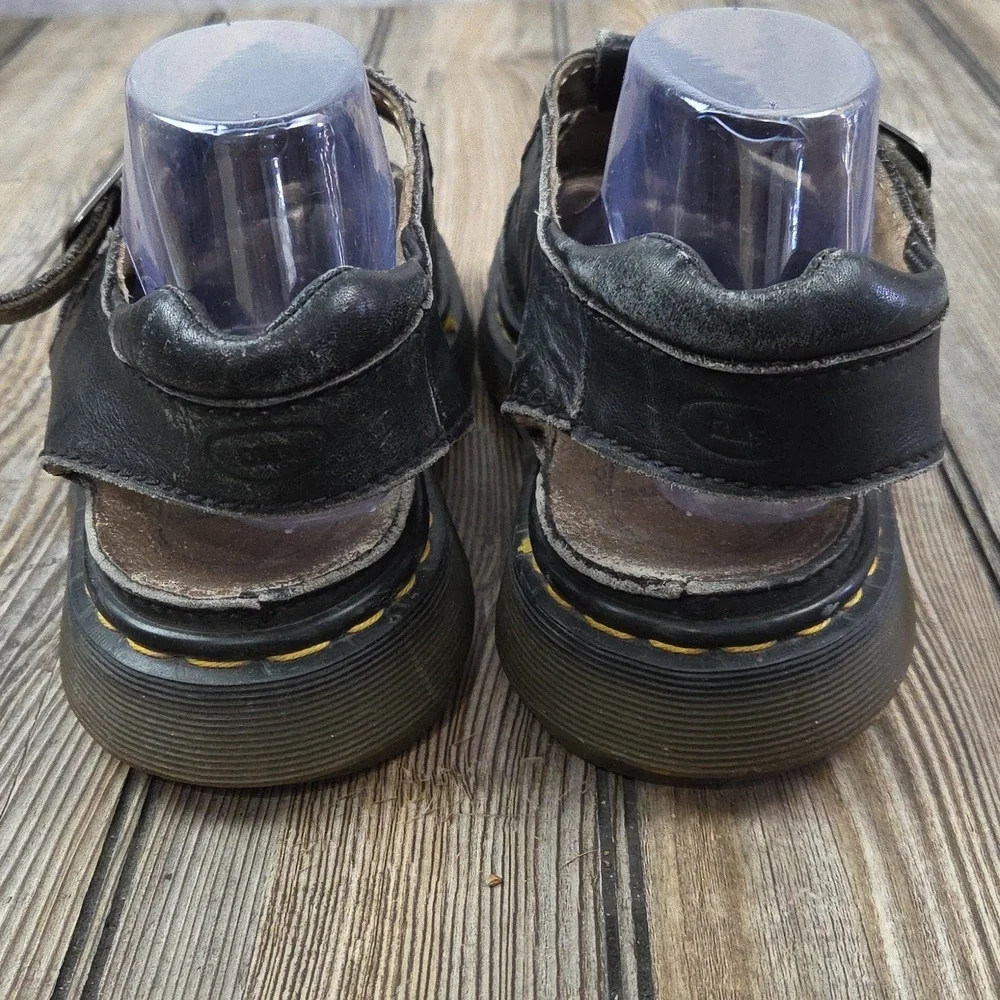 Vintage Dr. Martens Black Leather Fisherman Sandals​ Size 9 Made In ENGLAND